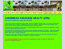 Tablet Screenshot of caribbeanparadiserealty.net